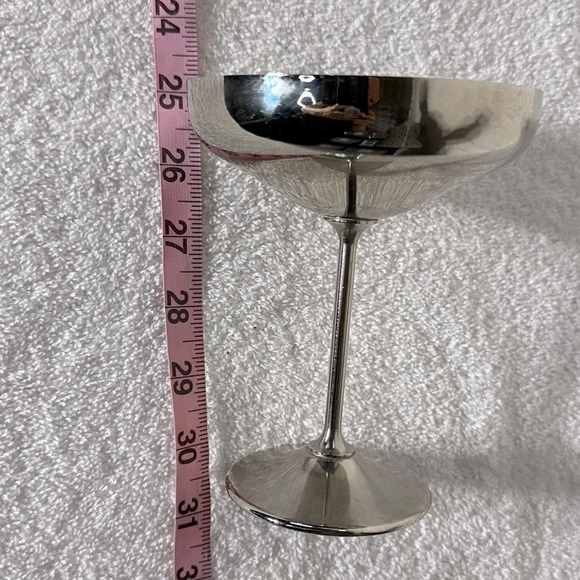 Vintage E.P. Brass Martini Glass - Picture 12 of 12